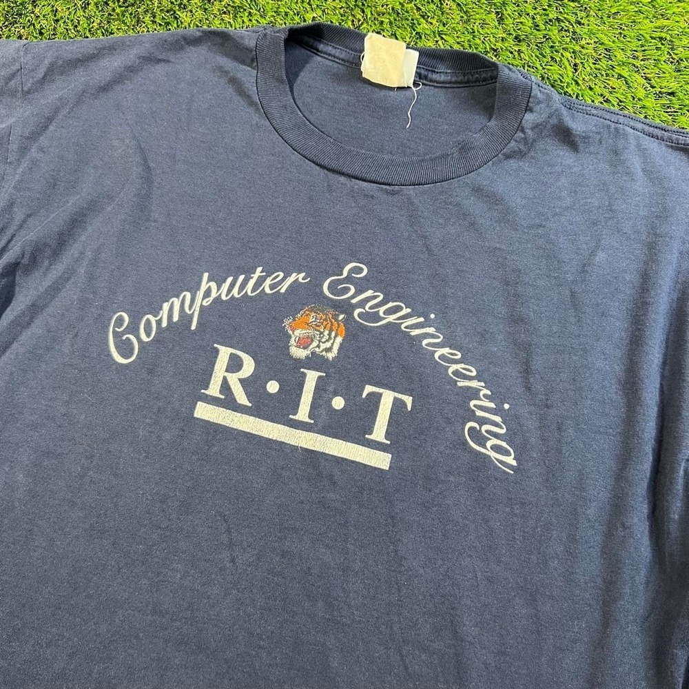 Vintage RIT Rochester Institute of Technology Computer Engineering Tiger Tee XL
